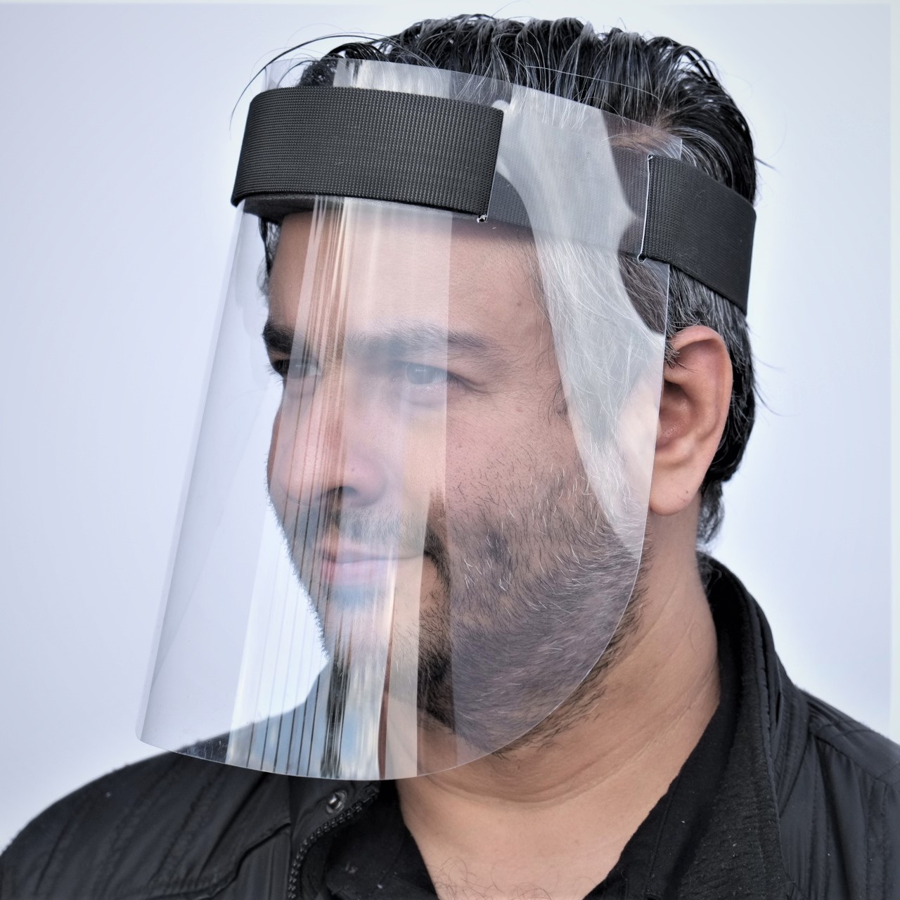 Face Shield with Velcro - Side View